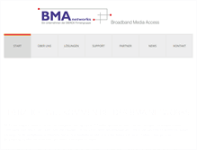 Tablet Screenshot of bma-networks.com